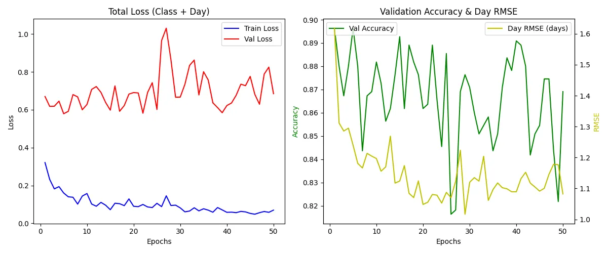 HealNet training metrics